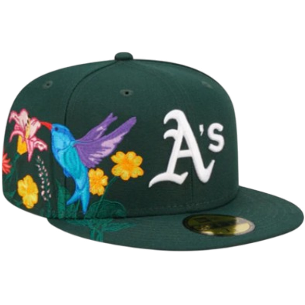 New Era 59FIFTY Oakland Athletics A’s Blooming Fitted Hat Size 7/55.8cm
